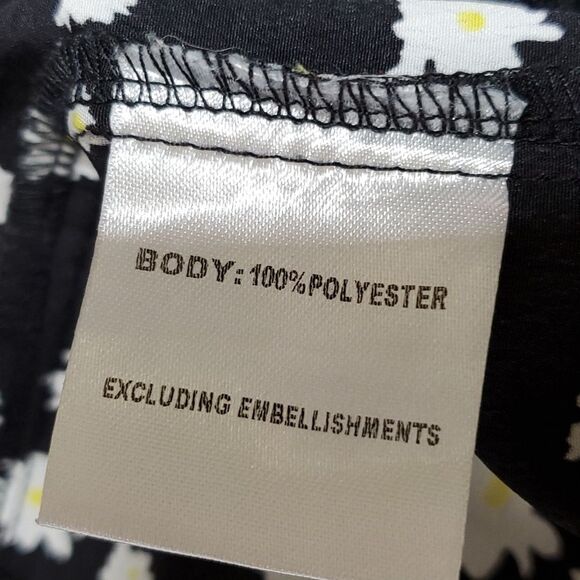 Princess Polly Adrianna Black Daisy Mini Dress - Picture 6 of 7